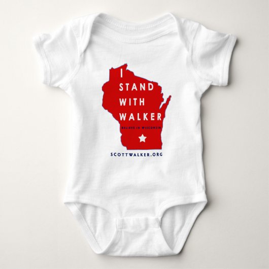 Ik sta bij Scott Walker Romper (Voorkant)