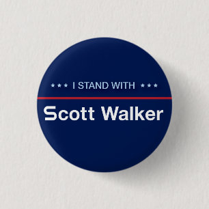 Ik sta bij Scott Walker Ronde Button 3,2 Cm