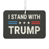 Ik sta bij Trump American Flag Luchtverfrisser (Achterkant)