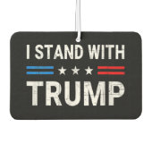 Ik sta bij Trump American Flag Luchtverfrisser (Voorkant)