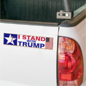 Ik sta bij TRUMP Bumpersticker (Op Truck)