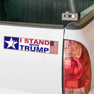 Ik sta bij TRUMP Bumpersticker