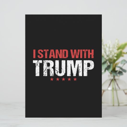 Ik sta bij Trump Kaart (Staand voorkant)