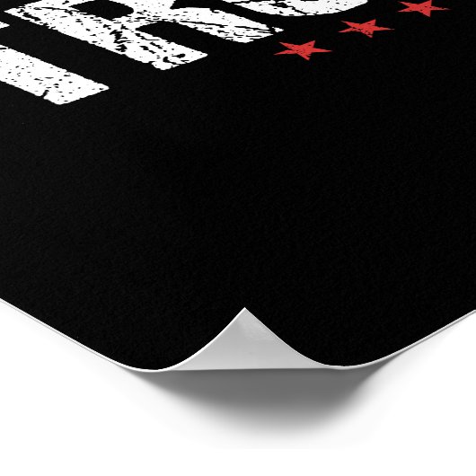 Ik sta bij Trump Poster (Hoek)