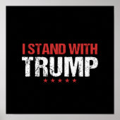 Ik sta bij Trump Poster (Voorkant)
