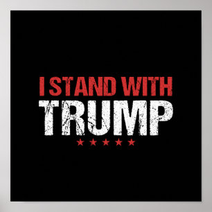 Ik sta bij Trump Poster