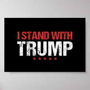 Ik sta bij Trump Poster