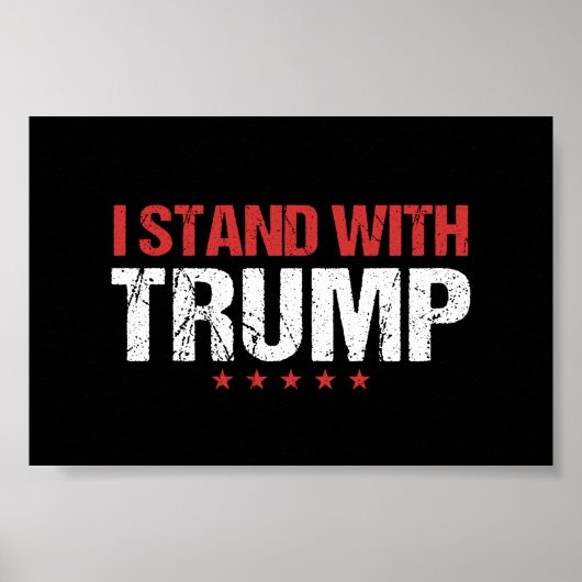 Ik sta bij Trump Poster (Voorkant)