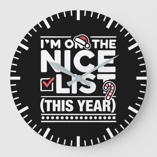 Ik sta dit jaar op de lijst met leuke dingen: kers grote klok (Voorkant)