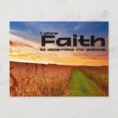 "Ik sta geloof toe" Motivatie Affirmatie Briefkaart (Voorkant)