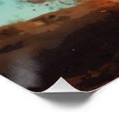 Ik sta in brand - motorcrosser perfect poster (Hoek)