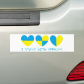 Ik sta in het hart van Oekraïne Bumpersticker (Op auto)