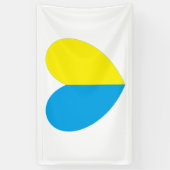 Ik sta in het hart van Oekraïne Spandoek (Verticaal)