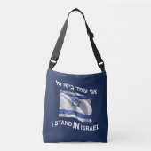 Ik sta in Israël Crossbody Tas (Voorkant)