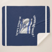 Ik sta in Israël - voor haar Sherpa Deken (Voorkant (horizontaal))