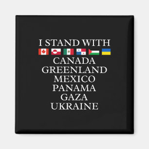 Ik Sta Met Canada Groenland Mexico Panama Gaza Oek Magneet