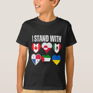 Ik Sta Met Canada Groenland Mexico Panama Gaza U T-shirt