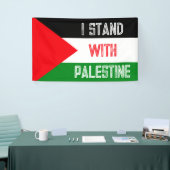 Ik sta met de Palestijnse vlag Spandoek (Beurs)