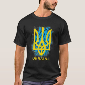 Ik sta met de vlag van Oekraïne, symbool van de Oe T-shirt