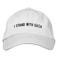 Ik sta met Gaza wit zwart minimalistisch gebruik