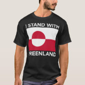 Ik sta met Groenland Support niet te koop T-shirt (Voorkant)