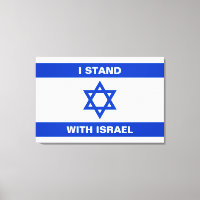 Ik sta met Israël aangepaste witte tekst Israël vl