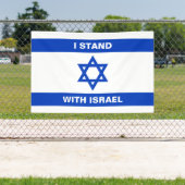 Ik sta met Israël aangepaste witte tekst Israël vl Spandoek (Insitu)