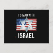 ik sta met Israël Aankondigingskaart (Achterkant)