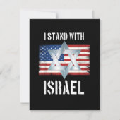 ik sta met Israël Bedankkaart (Voorkant)