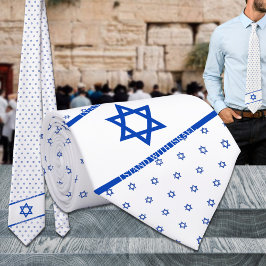 Ik sta met Israel Blue White Star van David Stropdas