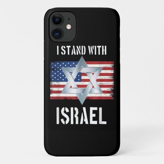 ik sta met Israël Case-Mate iPhone Case (Achterkant)