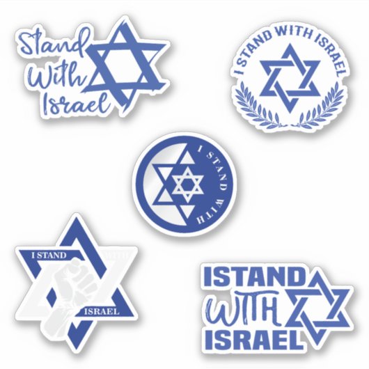 Ik sta met Israel Collectie Vinyl Sticker (Voorkant)