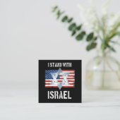 ik sta met Israël Informatiekaartje (Staand voorkant)