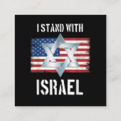 ik sta met Israël Informatiekaartje (Achterkant)