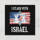 ik sta met Israël Informatiekaartje (Voorkant)