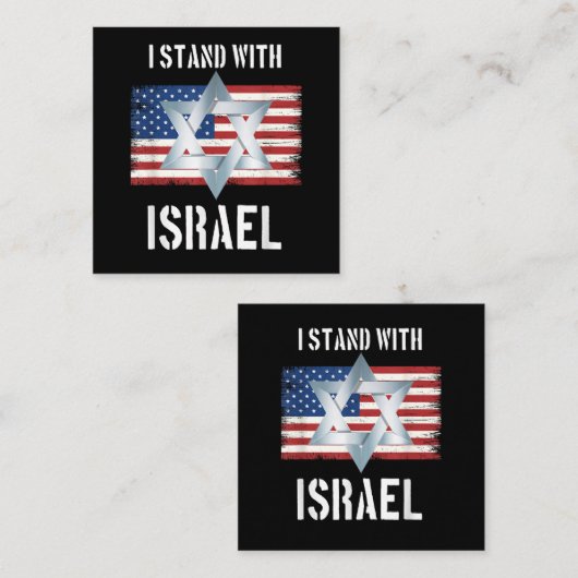 ik sta met Israël Informatiekaartje (Voorkant / Achterkant)