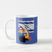 Ik sta met Israel  Rosie & Flag Koffiemok (Links)