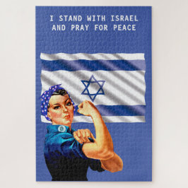 Ik sta met Israel  Rosie & Flag Legpuzzel