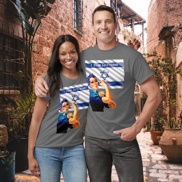 Ik sta met Israel  Rosie & Flag Unisex T-shirt