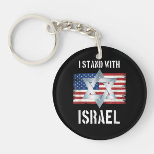 ik sta met Israël Sleutelhanger
