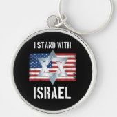 ik sta met Israël Sleutelhanger (Voorkant)