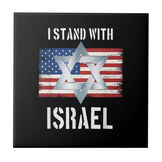 ik sta met Israël Tegeltje (Voorkant)