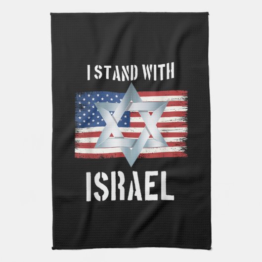 ik sta met Israël Theedoek (Verticaal)