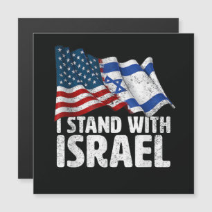Ik sta met Israël USA Amerikaanse vlag