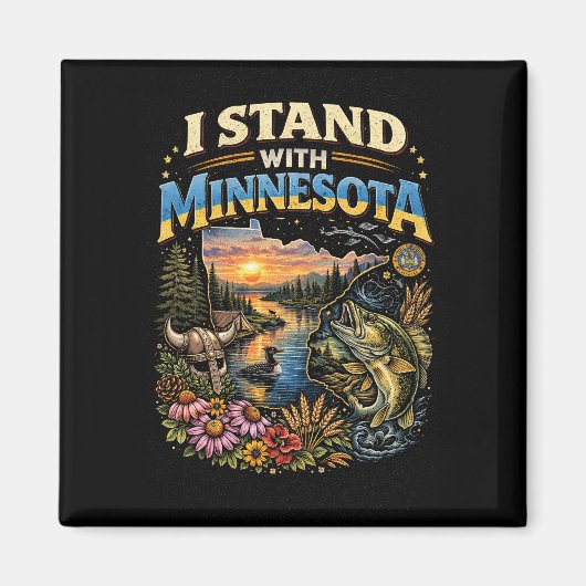 Ik Sta Met Minnesota Magneet (Voorkant)