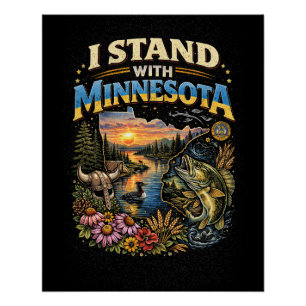 Ik Sta Met Minnesota Perfect Poster
