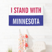 Ik sta met Minnesota Protest Banner (Insitu)