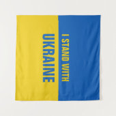 Ik sta met Oekraïens tapijt Wandkleed (Voorkant (horizontaal))