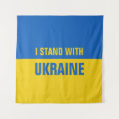 Ik sta met Oekraïens tapijt Wandkleed (Voorkant)