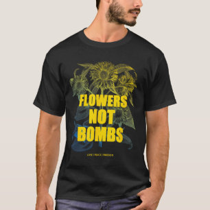 Ik Sta Met Oekraïne Bloemen Niet Bommen Vrede Oekr T-shirt